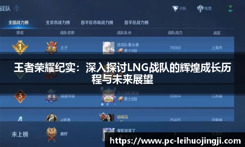 王者荣耀纪实：深入探讨LNG战队的辉煌成长历程与未来展望